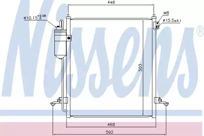 Радиатор кондиционера Nissens 940610