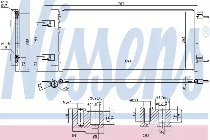 Радіатор кондиціонера Nissens 940734