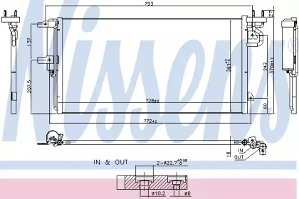 Радиатор кондиционера Nissens 940764