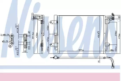 Радіатор кондиціонера Nissens 940802