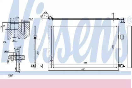 Радіатор кондиціонера Nissens 940808