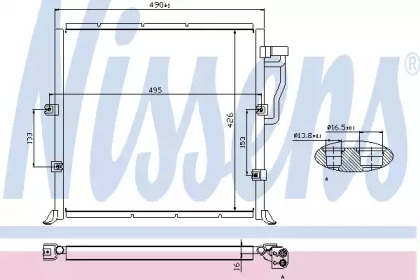 Конденсатор без хладогену Nissens 94157