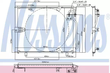 Конденсатор без хладогену Nissens 94158