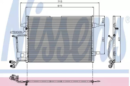 Радиатор кондиционера Nissens 94207