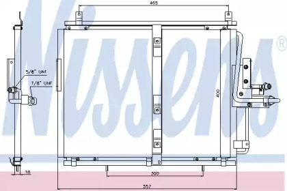 Конденсатор без хладогену Nissens 94377