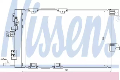 Конденсатор без хладогену Nissens 94384