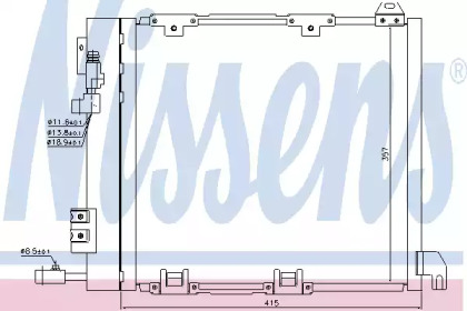 Конденсатор без хладогену Nissens 94385