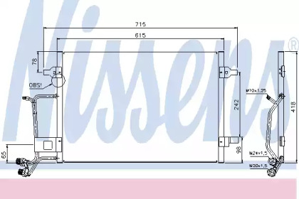 Конденсатор без хладогену Nissens 94594