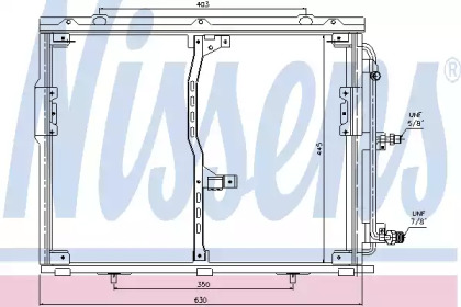 Конденсатор без хладогену Nissens 94330