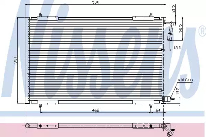 Радиатор кондиционера Nissens 94392