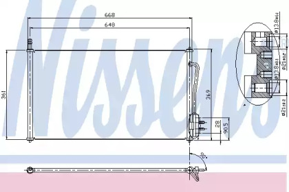 Конденсатор без хладогену Nissens 94432