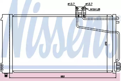 Радіатор кондиціонера Nissens 94544