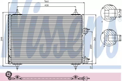 Конденсатор без хладогену Nissens 94570