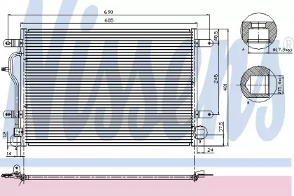 Радіатор кондиціонера Nissens 94665