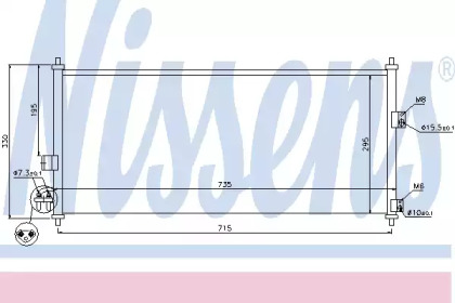 Конденсатор без хладогену Nissens 94589