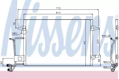 Конденсатор без хладогену Nissens 94593