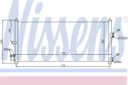 Конденсатор без хладогену Nissens 94616