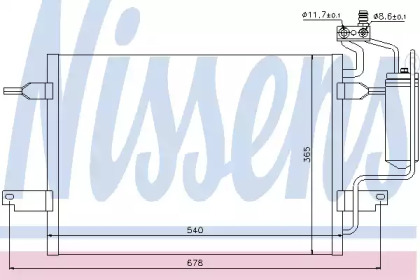 Конденсатор без хладогену Nissens 94624