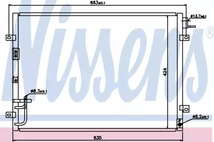 Конденсатор без хладогену Nissens 94636