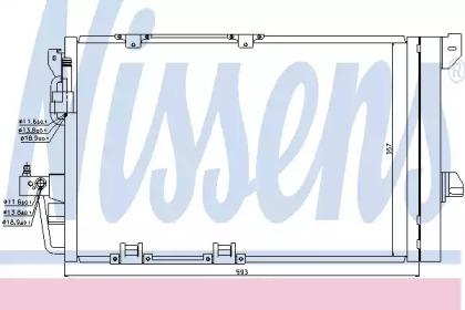 Конденсатор без хладогену Nissens 94650