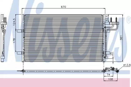 Конденсатор без хладогену Nissens 94663