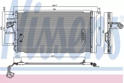 Радіатор кондиціонера Nissens 94667