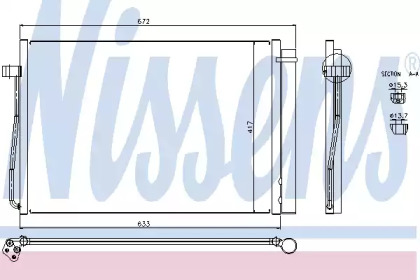 Радиатор кондиционера Nissens 94679