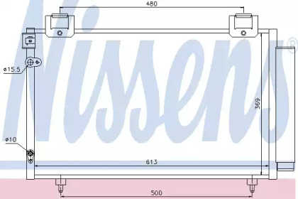 Радиатор кондиционера Nissens 94730