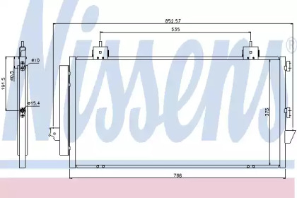 Радіатор кондиціонера Nissens 94741