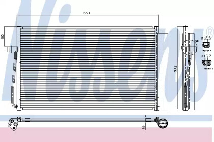 Радиатор кондиционера Nissens 94747
