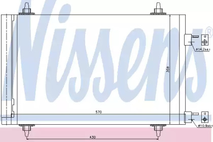 Радіатор кондиціонера Nissens 94758