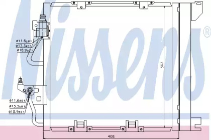 Радіатор кондиціонера Nissens 94768
