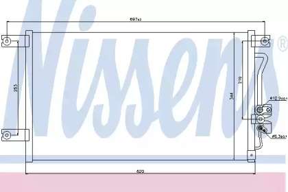 Радиатор кондиционера Nissens 94790