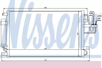 Конденсатор без хладогену Nissens 94801