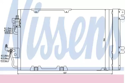 Радиатор кондиционера Nissens 94807