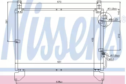 Конденсатор без хладогену Nissens 94861