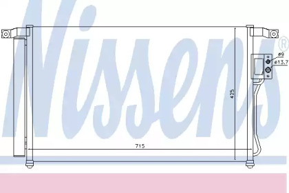 Радіатор кондиціонера Nissens 94869
