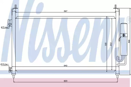 Конденсатор без хладогену Nissens 94875