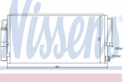 Конденсатор без хладогену Nissens 94884