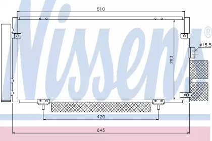 Радіатор кондиціонера Nissens 94885