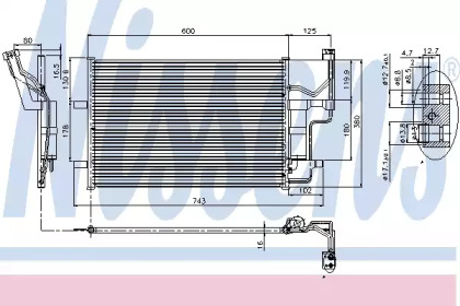 Конденсатор без хладогену Nissens 94902