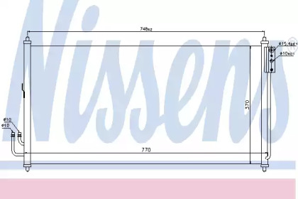 Радіатор кондиціонера Nissens 94907