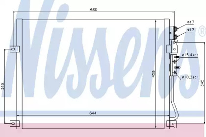 Радіатор кондиціонера Nissens 94931