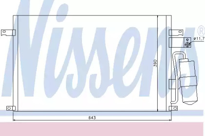 Радиатор кондиционера Nissens 94978