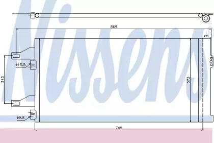 Конденсатор без хладогену Nissens 94985