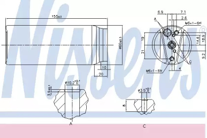 Осушувач кондиционера Nissens 95063