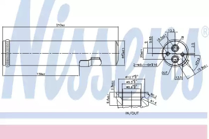 Фильтр-осушувач системы кондиціонування Nissens 95601