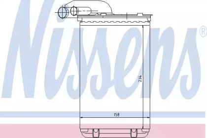 Радиатор системы опалення салона Nissens 73252