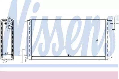 Радіатор системи опалення салона Nissens 72002