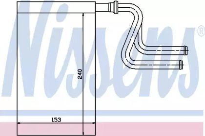 Радиатор системы опалення салона Nissens 71745